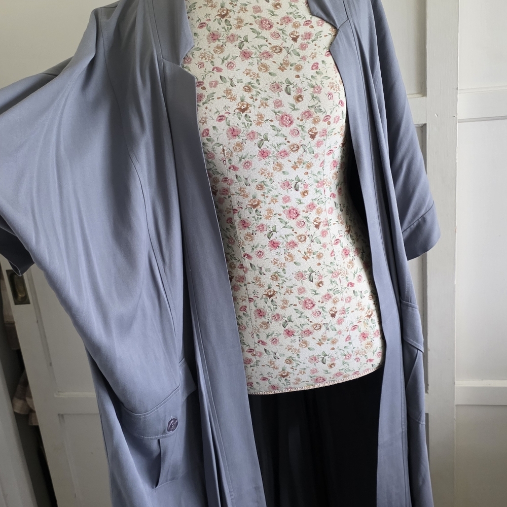 NWT Rokoko Light Gray Long Cardigan SIZE LARGE - Picture 5 of 7